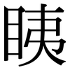 眱: Serifenschrift (Songti/Mingti)