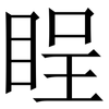 睈: Serifenschrift (Songti/Mingti)