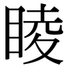 睖: Serifenschrift (Songti/Mingti)
