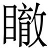 瞮: Serifenschrift (Songti/Mingti)