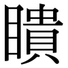 瞶: Serifenschrift (Songti/Mingti)