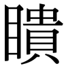 瞶: Serifenschrift (Songti/Mingti)