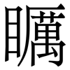 矋: Serifenschrift (Songti/Mingti)
