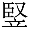 竪: Serifenschrift (Songti/Mingti)