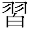 習: Serifenschrift (Songti/Mingti)