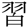 習: Serifenschrift (Songti/Mingti)