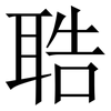 聕: Serifenschrift (Songti/Mingti)