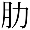 肋: Serifenschrift (Songti/Mingti)