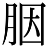 胭: Serifenschrift (Songti/Mingti)