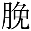 脕: Serifenschrift (Songti/Mingti)