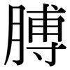 膊: Serifenschrift (Songti/Mingti)