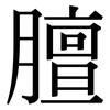 膻: Serifenschrift (Songti/Mingti)