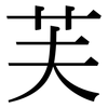 芙: Serifenschrift (Songti/Mingti)