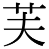 芙: Serifenschrift (Songti/Mingti)