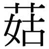 菇: Serifenschrift (Songti/Mingti)