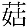 菇: Serifenschrift (Songti/Mingti)