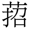 萔: Serifenschrift (Songti/Mingti) 萔: Serifenschrift (Songti/Mingti)