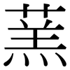 蓔: Serifenschrift (Songti/Mingti)