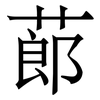 蓢: Serifenschrift (Songti/Mingti)