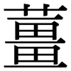 薑: Serifenschrift (Songti/Mingti)