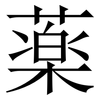薬: Serifenschrift (Songti/Mingti)