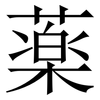 薬: Serifenschrift (Songti/Mingti)