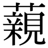 藽: Serifenschrift (Songti/Mingti) 藽: Serifenschrift (Songti/Mingti)
