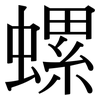 螺: Serifenschrift (Songti/Mingti)