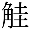 觟: Serifenschrift (Songti/Mingti)