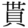 貰: Serifenschrift (Songti/Mingti)