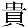 貴: serif (Songti/Mingti) 貴: serif (Songti/Mingti)