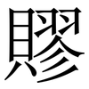 賿: Serifenschrift (Songti/Mingti) 賿: Serifenschrift (Songti/Mingti)
