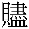 贐: Serifenschrift (Songti/Mingti)