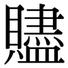 贐: Serifenschrift (Songti/Mingti)