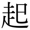 起: serif (Songti/Mingti) 起: serif (Songti/Mingti)