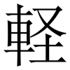 軽: Serifenschrift (Songti/Mingti) 軽: Serifenschrift (Songti/Mingti)