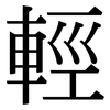輕: serif (Songti/Mingti) 輕: serif (Songti/Mingti)