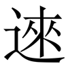 逨: Serifenschrift (Songti/Mingti) 逨: Serifenschrift (Songti/Mingti)
