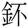 鈈: Serifenschrift (Songti/Mingti) 鈈: Serifenschrift (Songti/Mingti)