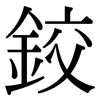 鉸: Serifenschrift (Songti/Mingti)
