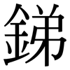 銻: Serifenschrift (Songti/Mingti) 銻: Serifenschrift (Songti/Mingti)