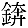錛: Serifenschrift (Songti/Mingti)