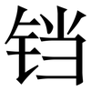 铛: Serifenschrift (Songti/Mingti)