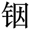 铟: Serifenschrift (Songti/Mingti)