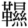 韅: Serifenschrift (Songti/Mingti)