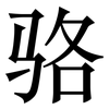 骆: Serifenschrift (Songti/Mingti)