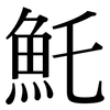 魠: Serifenschrift (Songti/Mingti)