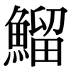 鰡: Serifenschrift (Songti/Mingti)