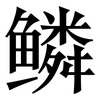 鳞: Serifenschrift (Songti/Mingti)