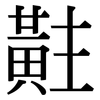 黈: Serifenschrift (Songti/Mingti)